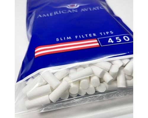 Фильтры для самокруток American Aviator Slim 6/15мм (450) Фильтры для самокруток American Aviator Slim 6/15мм (450)