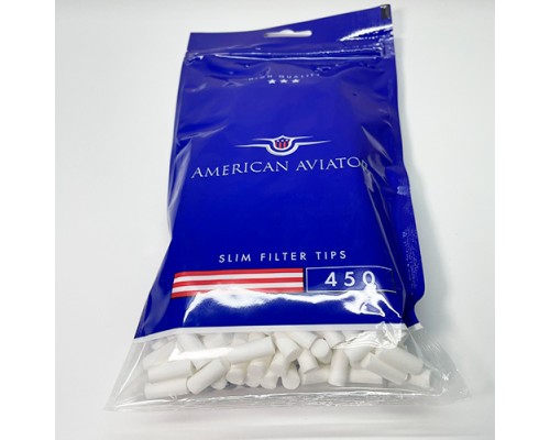 Фильтры для самокруток American Aviator Slim 6/15мм (450) Фильтры для самокруток American Aviator Slim 6/15мм (450)