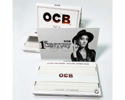 Бумага сигаретная OCB White DOUBLE №4 100 листов Бумага сигаретная OCB White DOUBLE №4 100 листов
