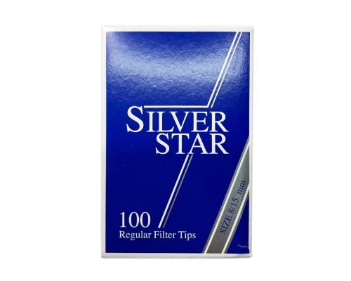 Фильтры для самокруток Silver Star Regular 8/15мм BOX (100) Фильтры для самокруток Silver Star Regular 8/15мм BOX (100)