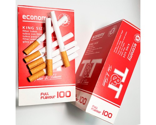 Гильзы для табака T&T Economy Full Flavour Regular Filter 8,1/15мм (100) Гильзы для табака T&T Economy Full Flavour Regular Filter 8,1/15мм (100)