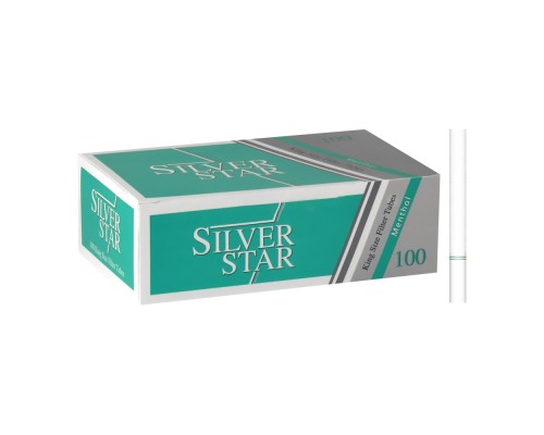 Гильзы для табака "SILVER STAR Menthol Regular Filter 8,1/15мм" (200) Гильзы для табака "SILVER STAR Menthol Regular Filter 8,1/15мм" (200)